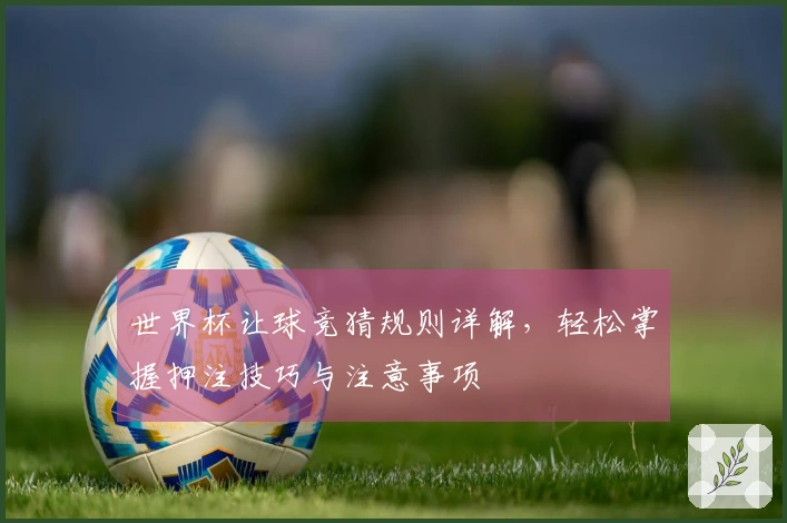 世界杯让球竞猜规则详解，轻松掌握押注技巧与注意事项